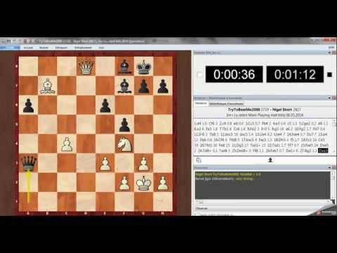 GM Nigel Short vs Nikolas Theodorou  3+1  Playchess.com