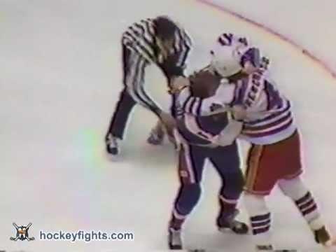 Randy Carlyle vs Ron Greschner Dec 19, 1984