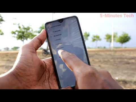 How to change auto lock screen timeout in Samsung Galaxy M01s