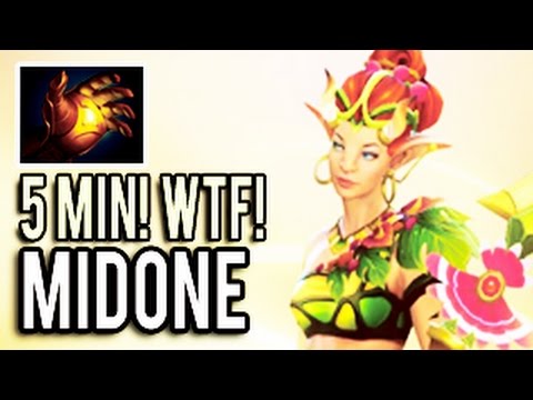 WTF 5 Min Midas ► Holyshit Enchantress by MidOne 9k MMR Dota 2
