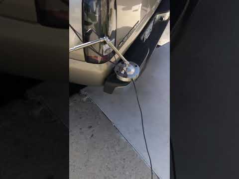 UNOH dorm parking lot exhaust stack install