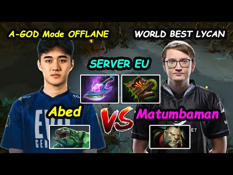 Abed Tidehunter A-GOD Mode OFFLANE vs Matumbaman World Best Lycan Dota 2 Epicgame 7.28 Server EU