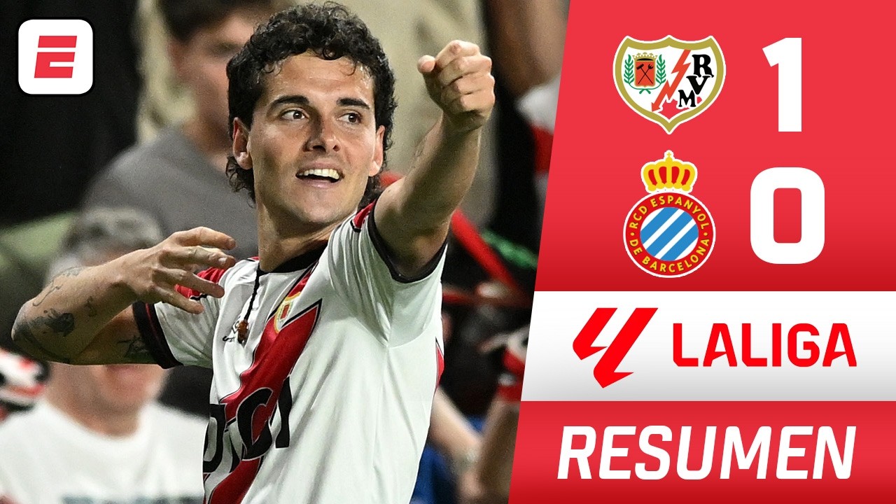 RAYO VALLECANO SUMÓ TRES PUNTOS DE ORO vs ESPANYOL. Se alejó de la zona de PELIGRO en La Liga