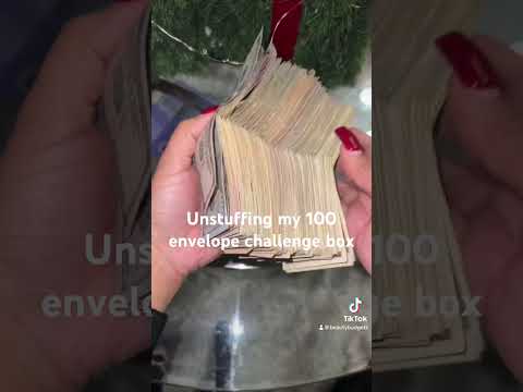 Unstuffing $5151 from my savings challenge box #beautybudgetz #moneysavingideas #cashbudgeter #money