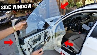 HOW TO REPLACE FRONT DOOR WINDOW ON BMW E90 E91 E92 E93 325I 328I 335I 335D 330i