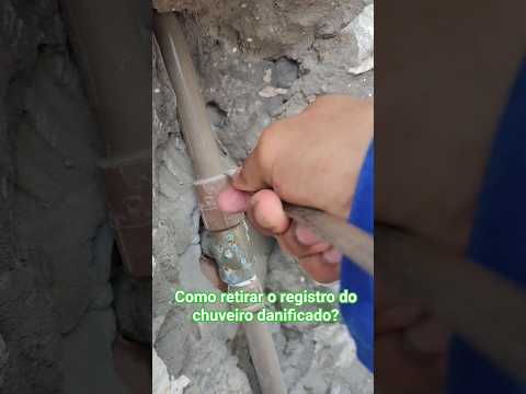 como retirar o registro do chuveiro danificado #obras #saopaulo #construção #josepedreiro2017