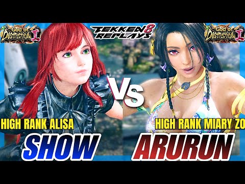 Tekken 8 - SHOW (Alisa) vs Arurun (Miary Zo) - Epic Ranked Match