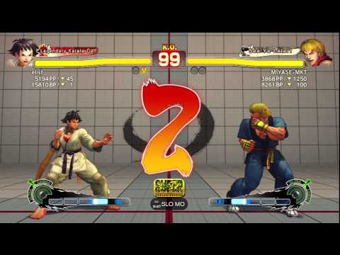 elist_ [Makoto] vs. MIYASE-MKT [Ken] | SSF4 Arcade Edition