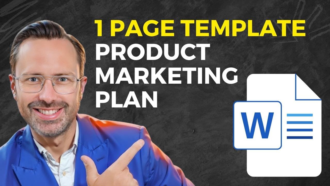 1-page Product Marketing Plan Template [Marketing Plan Example & Go to Market Strategy Template]