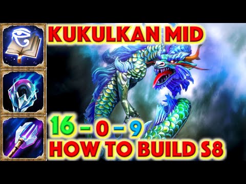 SMITE HOW TO BUILD THE KUKULKAN - Kukulkan Mid Build Season 8 Conquest + Kukulkan Guide + Gameplay