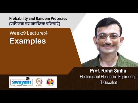 Probability and Random Processes प्रायिकता एवं यादृच्छिक प्रक्रियाएँ Introductory Video
