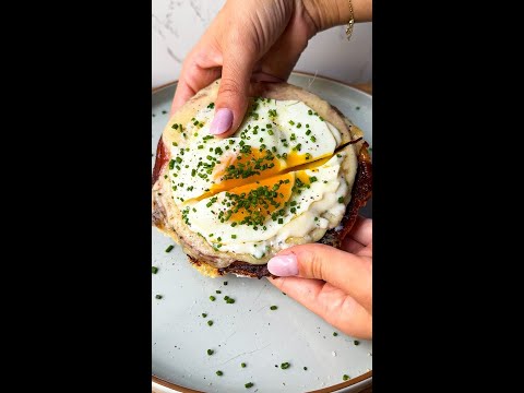 Candied Croissant Croque Madame