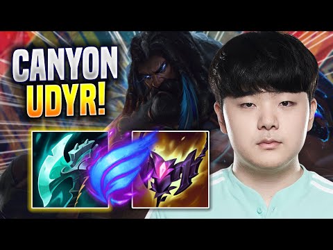 CANYON TESTING UDYR JUNGLE IN KR SOLOQ! - DK Canyon Plays Udyr JUNGLE vs Poppy! | Season 2022