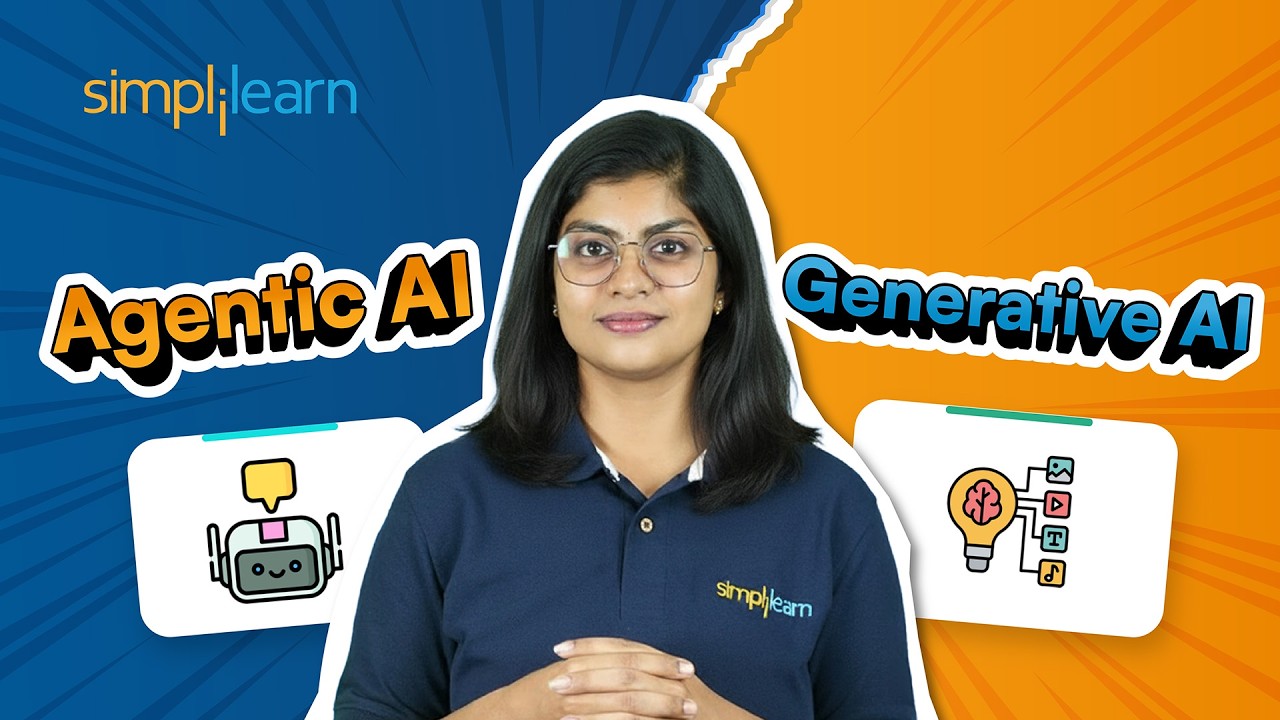 Agentic AI vs Generative AI | Agentic AI vs Generative AI: Key Differences Explained | Simplilearn