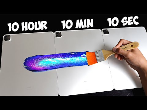 Customizing An iPad In 10 Hours, 1 Hour, 10 Minutes, 1 Minute & 10 Seconds - Challenge | ZHC
