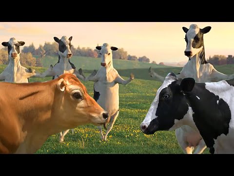 FUNNY COW DANCE 4 │ Cow Song & Cow Videos