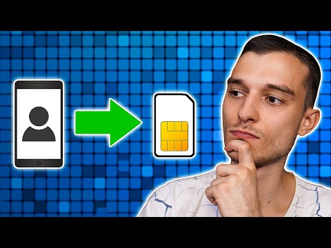 Kontakte vom Handy auf SIM Karte speichern [Android]