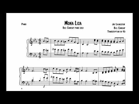 Mona Lisa · Bill Charlap piano solo transcription [jazz piano tutorial]