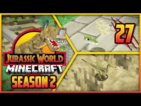 Minecraft Jurassic World S2 - Episode 27 - COMPSOGNATHUS BABIES!