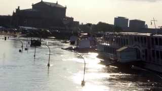 preview picture of video 'Hochwasser Dresden 06.06.2013'