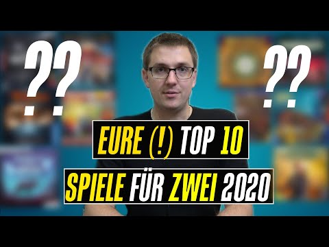 EURE beliebtesten besten Top 10 Spiele für 2 Personen 2020 - Das Ergebnis der Community Befragung