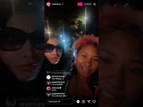 Nicki Minaj's Instagram Live With her Sister, Ming
