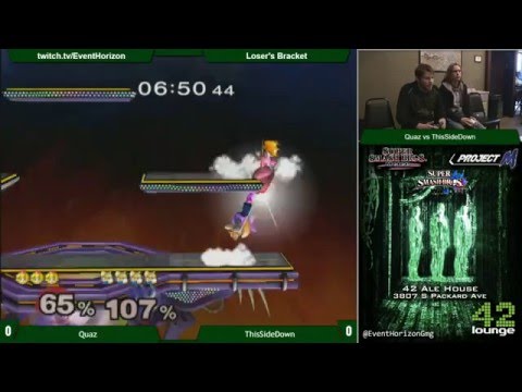 Construct 46-  Quaz (Peach) vs ThisSideDown (Fox)  - Melee Losers Bracket