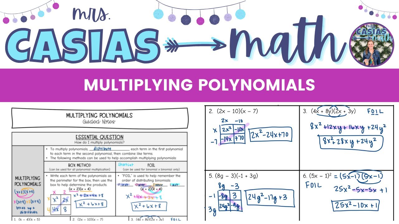 Multiplying Polynomials | Algebra 1 Lesson