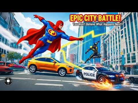 Spider Rope Hero Crime City Gameplay | Open World Superhero Action & Epic Battles!