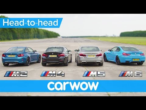 BMW M5 v M4 v M2 v M6 - DRAG & ROLLING RACE