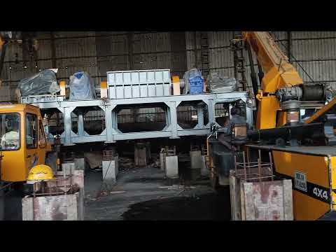 Shredder machine installation