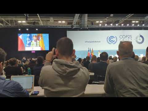 Greta Thunberg. 2019 COP25 climate summit