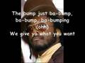 Black Eyed Peas - Ba Bump (with lyrics) 