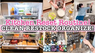 KITCHEN RESET ROUTINE 2025 | CLEAN RESTOCK ORGANIZE WITH ME! | SELLE DESHIRO HOUSE CLEANING