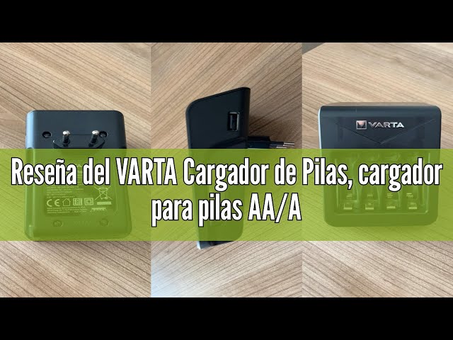 Vídeo relacionado con VARTA Cargador de Pilas, cargador para pilas AA/AAA recargables, hasta 8 pilas recargables, LCD Multi Charger+, carga a ranura única, no equipado
