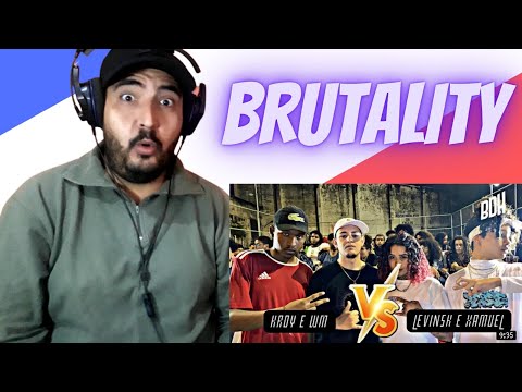 Reação KROY E WM  x LEVINSK E XAMUEL (O FATALITY DO ANO 😳)  BDH 4 ANOS