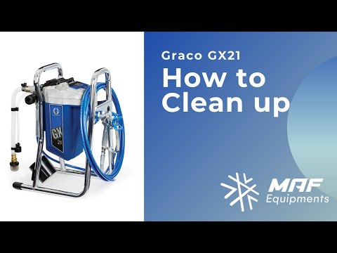 Graco GX21 - How to Clean up