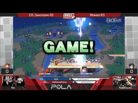 CFL Smackdown 113 WiiU - Kiki (Diddy Kong) vs KuroKagami (Bayonetta) - Winners R3