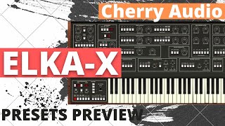 Video thumbnail for Cherry Audio | ELKA-X | Presets Preview (No Talk) by Simon Le Grec