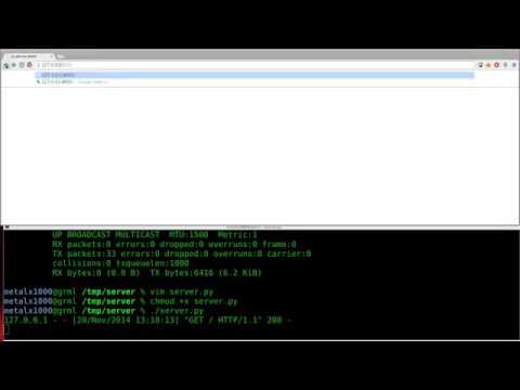 Setup A Webserver With Python Linux Tutorials Clip30