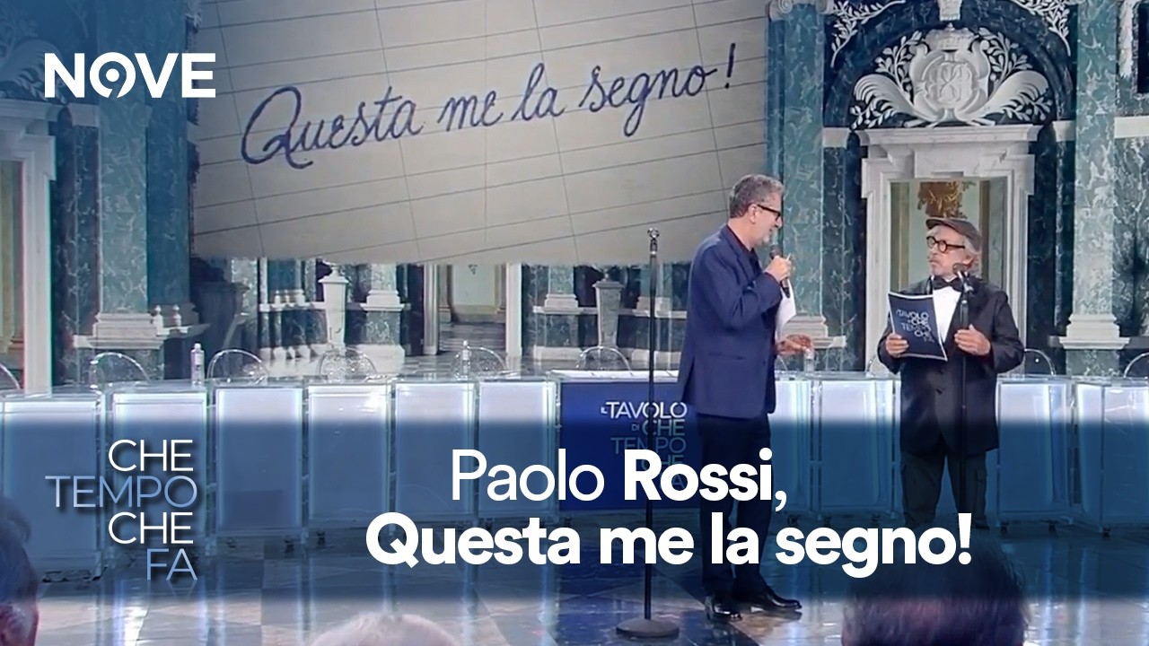 Paolo Rossi e la nuova rubrica "Questa me la segno" | Che tempo che fa