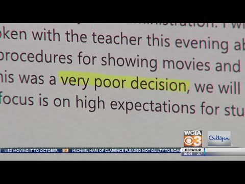 r-rated movie shown to middle schoolers