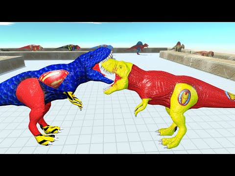 IRONMAN T REX DEATH RUN - Animal Revolt Battle Simulator