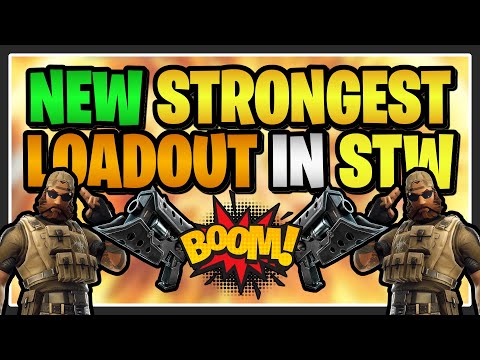 The NEW STRONGEST LOADOUT in Fortnite Save the World! (Dirge Song Black Metal Boom Build)