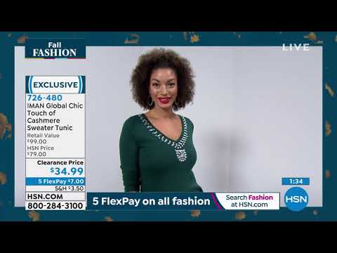 HSN | IMAN Global Chic Fashions 13th Anniversary - Fall Fashion Event 09.30.2021 - 05 PM