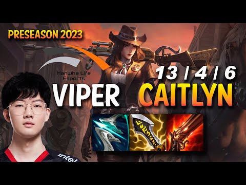 HLE Viper CAITLYN vs VARUS ADC - KR Ranked