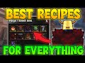 BEST Crafting Recipes For Armor Weapons In The Forge Forge Crafting Recipes Roblox The Forge