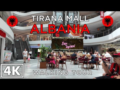 ALBANIA [4K] Amazing Walking tour from Toptani MALL in Tirana 2024 - ASMR
