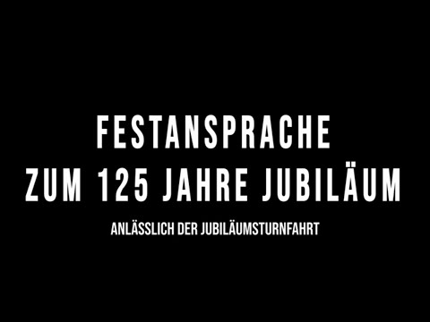 Festansprache 125 Jahre Jubiläum Turnverein Bülach