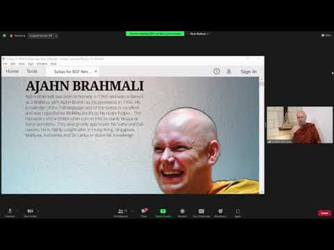 DAY 1 MORNING SUTTA CLASS   AJAHN BRAHMALI 2022  BGF 30 APR 2022